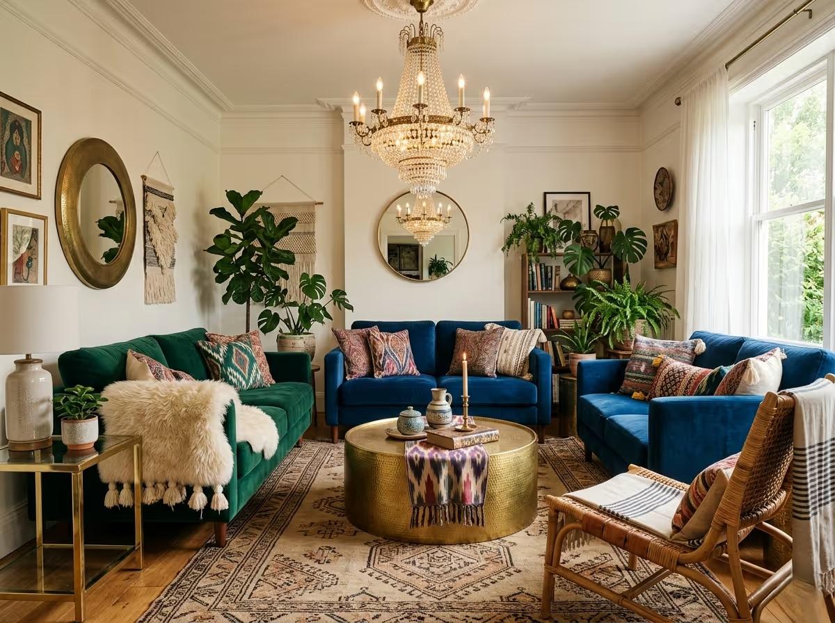 Boho Glam Interior Design - The Glam Boho | Clara AI