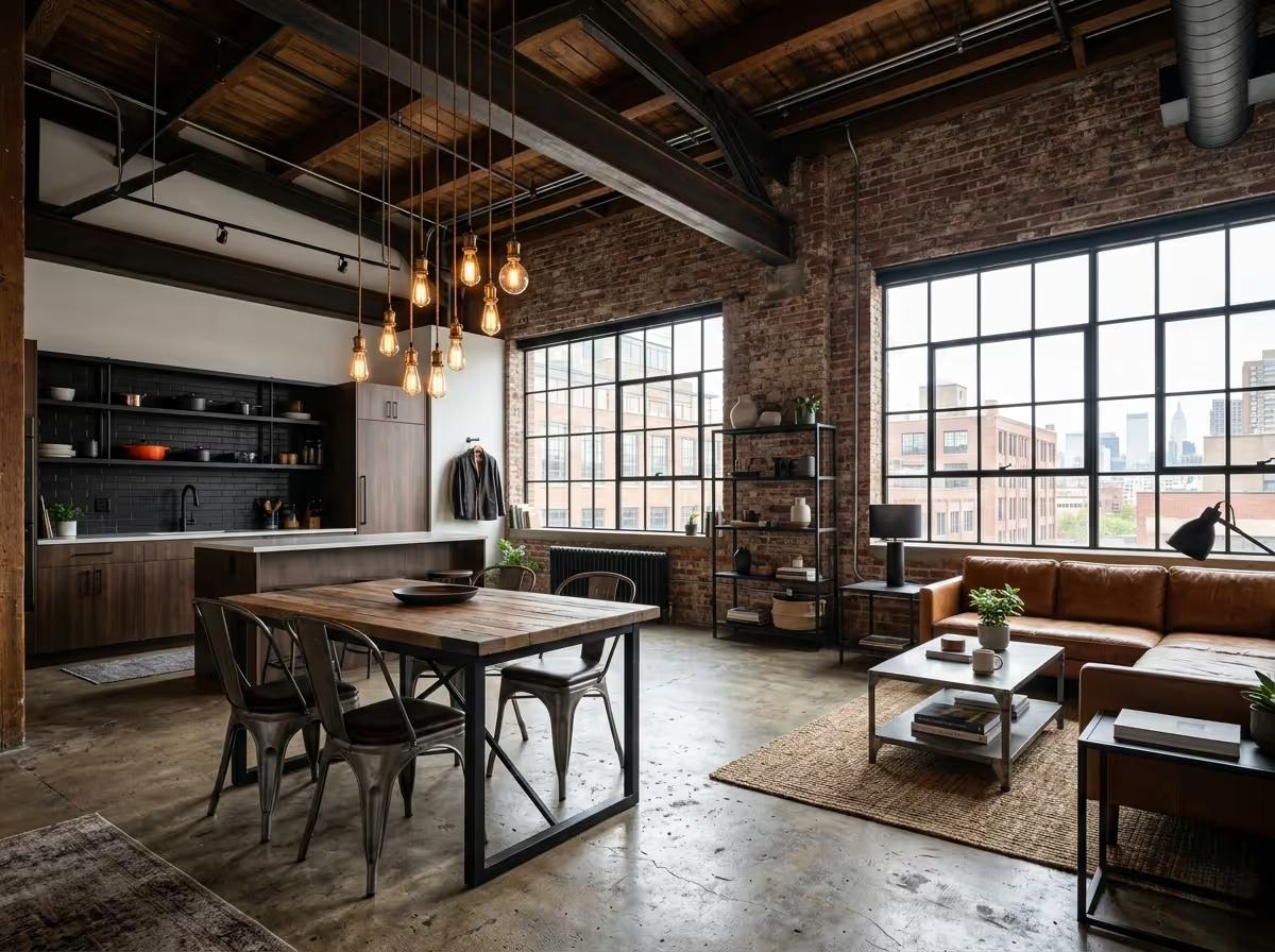 Industrial - AI Industrial Interior Design | Clara AI