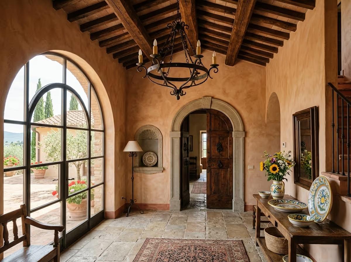 Mediterranean Interior Design - The Tuscan Villa | Clara AI