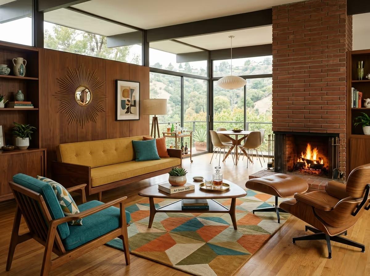 Mid-Century Modern - AI Mid-Century Modern Interior Design | Clara AI