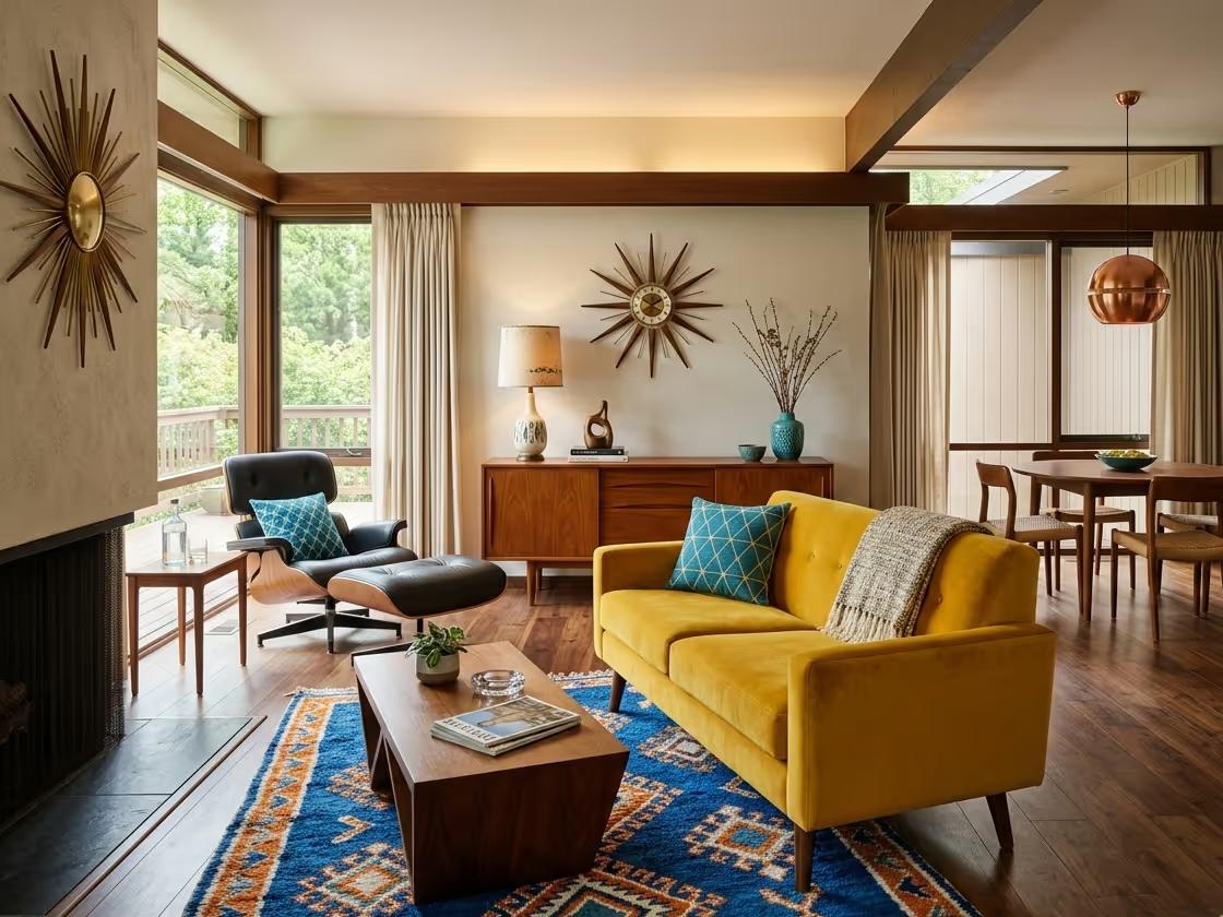 Mid-Century Modern Interior Design - The Mad Men Era | Clara AI