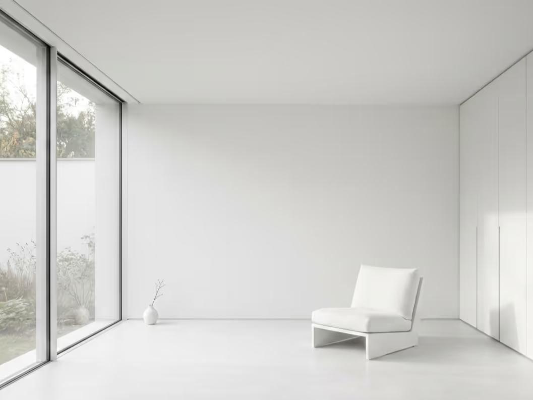 Minimalist Interior Design - The White Room | Clara AI