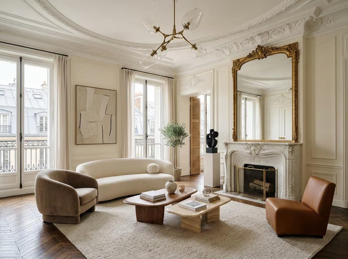 Modern Parisian - AI Modern Parisian Interior Design | Clara AI