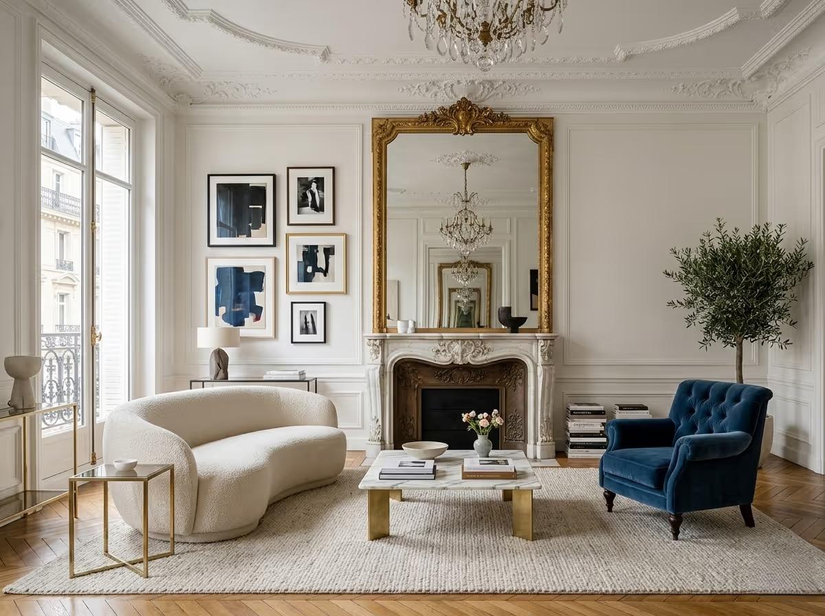 Modern Parisian Interior Design - The Paris Apartment | Clara AI