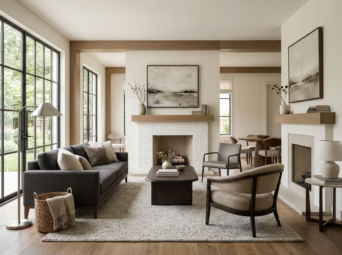 Transitional - AI Transitional Interior Design | Clara AI