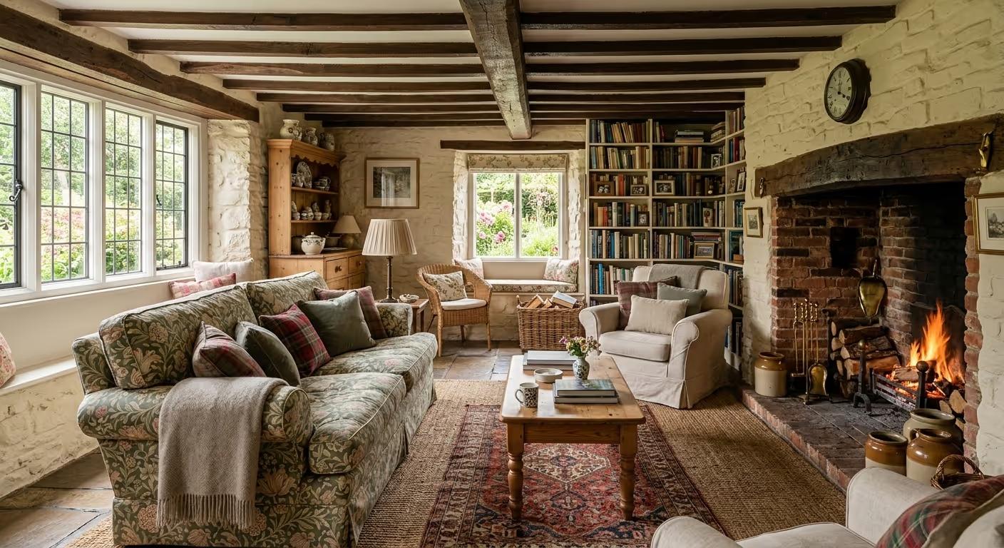 English Country Cottage AI Design – The Cottage Living | Clara AI